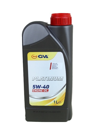 Gva Motor Yağı 5w40 1 Lt Platınum Tam Sentetik Apı Sl/cf Gva 9920180