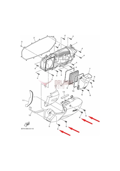 Yamaha Nmax 125 155 2015-20 / Xmax 250-300 2018 Varyatör Kapak Vidası