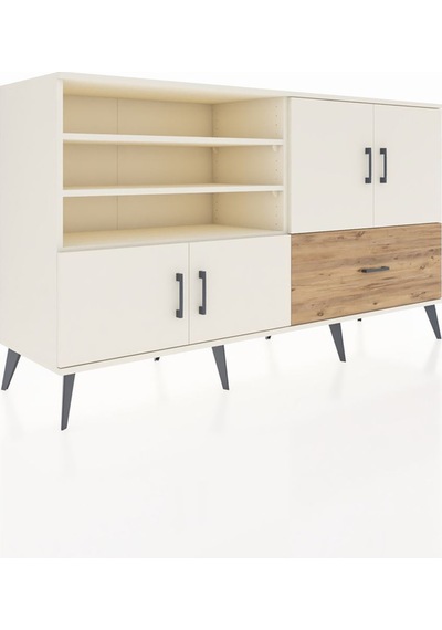 Hyperion Konsol 5 Raflı Tek Çekmeceli 4 Kapaklı 176x44x99 Aytaşı- Aytaşı-aytaşı/çam Hyperion Konsol 5 Raflı Tek Çekmeceli 4 Kapaklı 176x44x99 Aytaşı- Aytaşı-aytaşı/çam