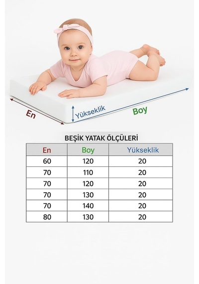 Suvay%100 Pamuklu Sıvı Geçirmez Bebek Alezi Yatak Koruyucu Bebek