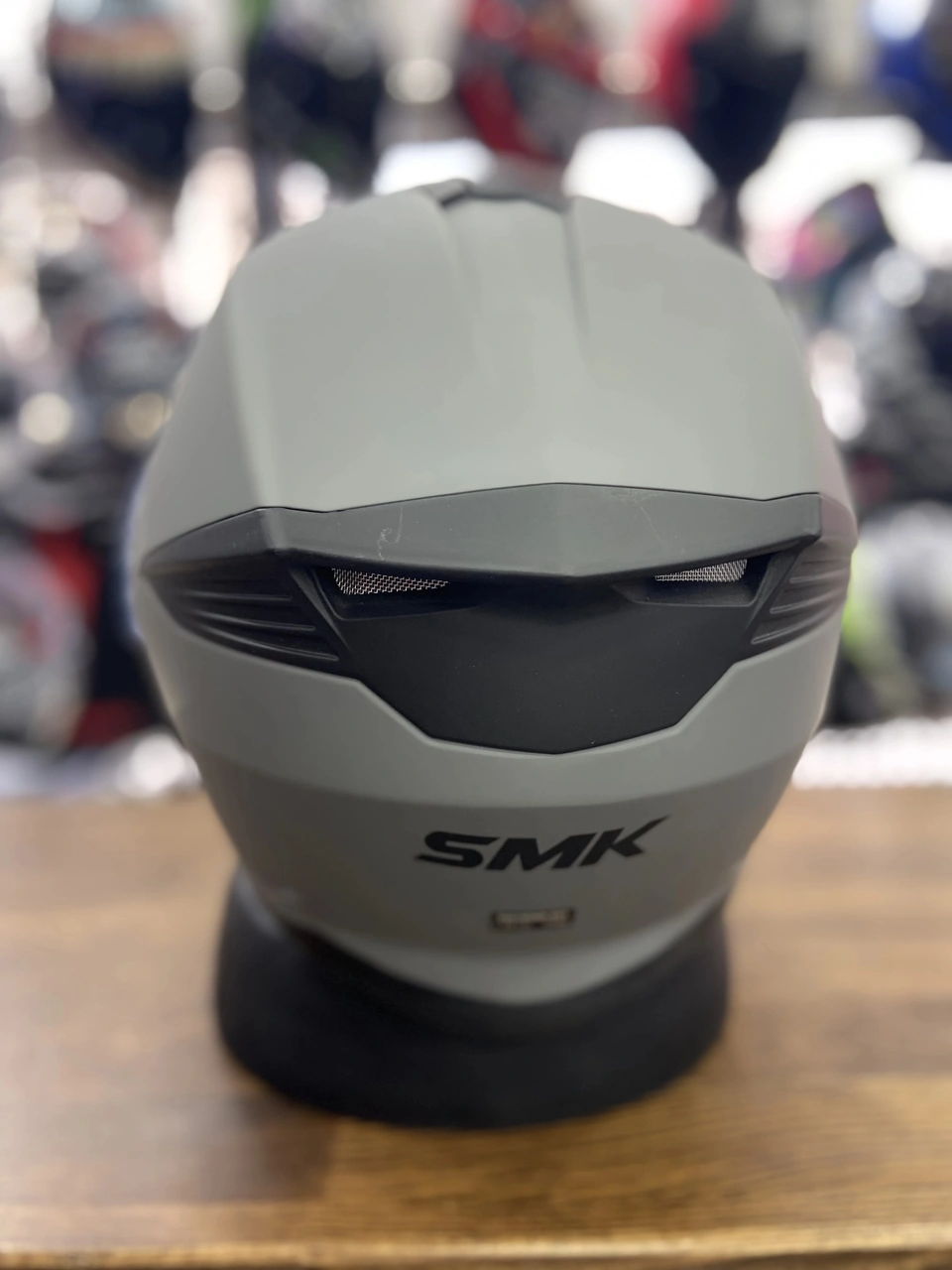 Smk Gullwing Çene Açılır Kask Mat Gri
