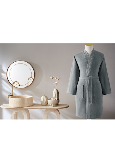 Özdilek Quadruple Kimono Bornoz Gri