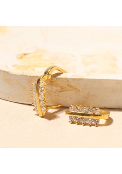 Defne Küpe 717058 Gold Gümüş