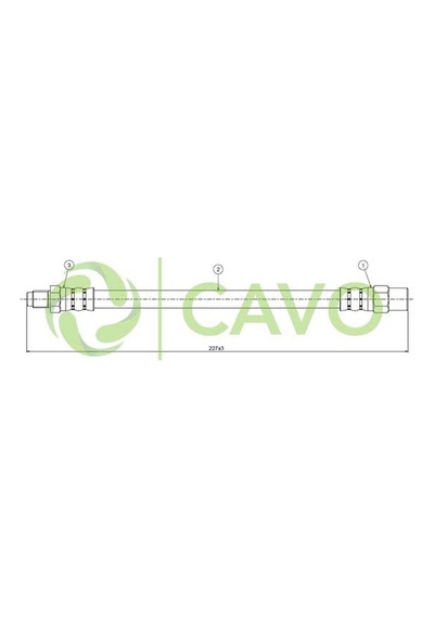 CAVO C800433A Fren Hortumu Arka 850 Csi 95