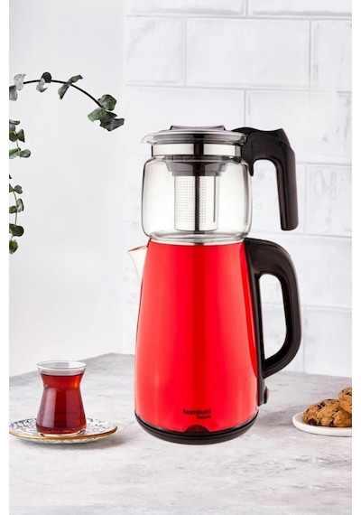 Bambum Teatech Cam Demlikli 2 L Çay Makinası Su Isıtıcı Kettle