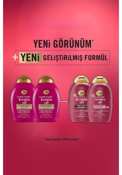 OGX Kırılma Karşıtı Keratin Oil Bakım Sülfatsız Kremi 385 ML