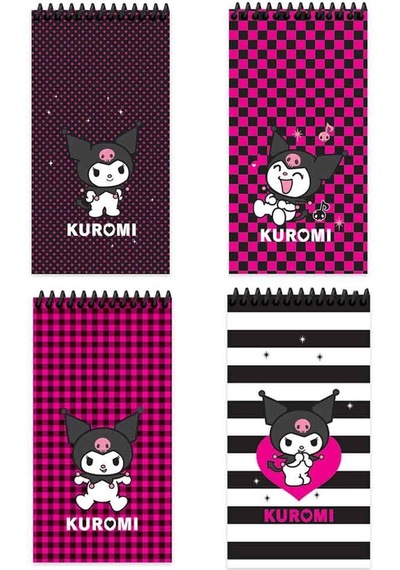 Keskin 10x19cm 80 Yaprak Spiralli Karton Kapak Defter Çizgili-kuromi 380641-12 Standart