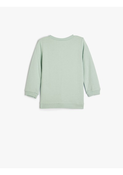 Koton Sweatshirt Uzun Kollu Kedi Baskılı Şardonlu Bisiklet Yaka Pamuklu Mavi 5wmg10108ak Mavi Koton Sweatshirt Uzun Kollu Kedi Baskılı Şardonlu Bisiklet Yaka Pamuklu Mavi 5wmg10108ak Mavi