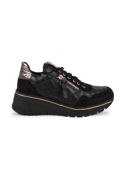 Mamma Mia Mammamia 26k-3640 Kadın Hakiki Deri Yan Fermuarlı Kapitone Dikişli Kalın Dolgu Taban Comfort Sneaker Ayakkabı Siyah Mamma Mia Mammamia 26k-3640 Kadın Hakiki Deri Yan Fermuarlı Kapitone Dikişli Kalın Dolgu Taban Comfort Sneaker Ayakkabı Siyah