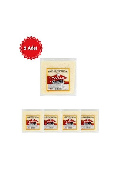 Has Yöresel Tulum Peyniri 400 Gr X 6 Adet Doğal, Tam Yağlı, Olgun Ve Yoğun Aromalı Peynir