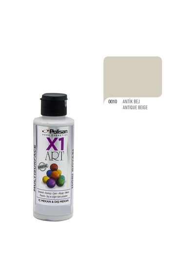 Polisan X1Art Multisurface Hobi Boyası 120Ml - 0010 Antik Bej