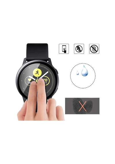 Samsung Galaxy Uyumlu Watch Active 2 44mm Birebir Ekranı Tam Kaplayan Slim Pet Ekran Koruyucu