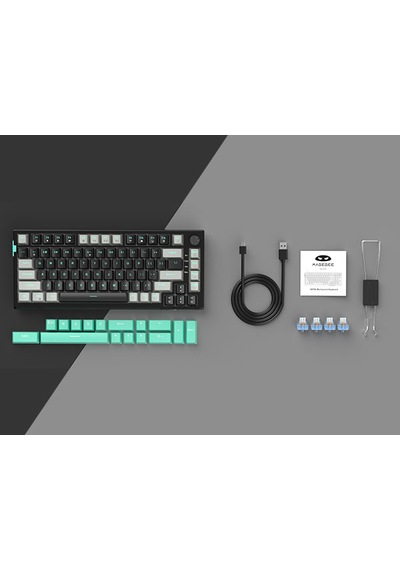 Magegee Sky81 83 Tuş Kablolu Rgb Hot-swap Gasket Gri-siyah Gaming Klavye