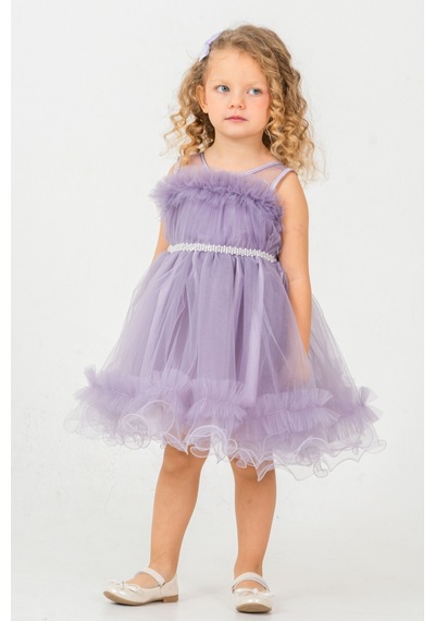 Mnk Baby & Kids Aizona Kız Çocuk Abiye M00782 Lila