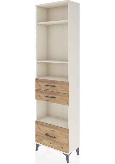 Arges Dolap 4 Raflı 3 Çekmeceli 60x30x221 Aytaşı-çam Aytaşı