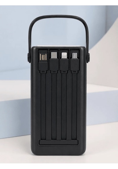 Ers 50.000 Mah Taşınabilir Powerbank 22,5 W Hızlı Şarj 4 Dahili Şarj Kablosu Dijital Ekran Led Aydınlatma Ve Taşıma Sapı Çok Renkli 92152488