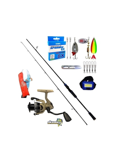 Okuma Outrax 3000 240cm 7-40gr Legend Karbon Turna Spin Olta Takımı Seti