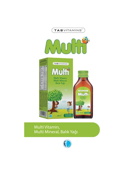 Tabvıtamıns Multı Mult. Multımın. Balık Yagı 200 Ml