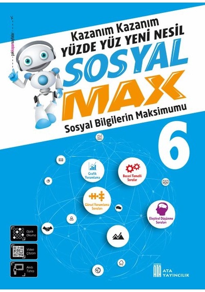 Ata 6.sınıf Yüzde Yüz Yeni Nesil Sosyal Max + 27 Deneme Sınavı