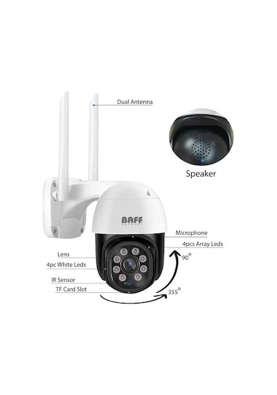 Baff 2mp Smart-6207 Tuya Wıfı Ptz Kamera