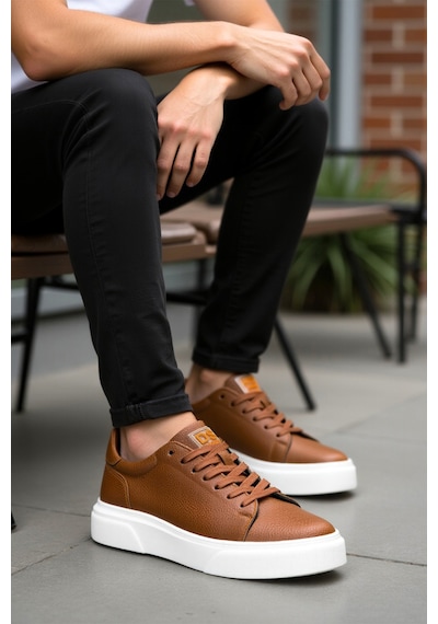 Dark Seer Ds Cooper Taba Beyaz Erkek Günlük Casual Ayakkabı Taba - Beyaz