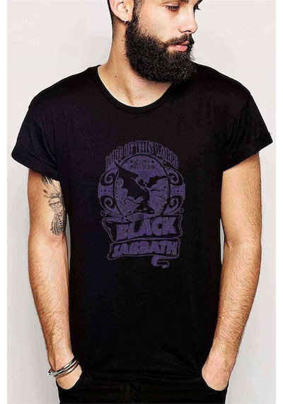 Black Sabbath Lord Of This World Baskılı Siyah Erkek Tshirt (530967237)