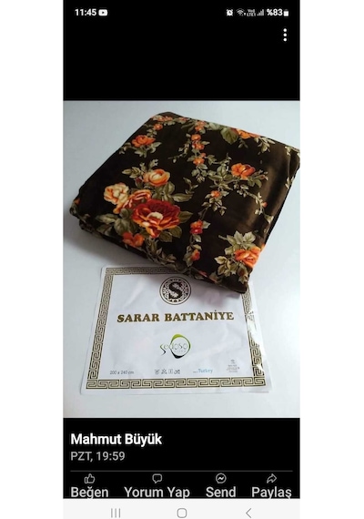 Sarar Sedoso Çift Kişilik Battaniye 200x240 Kahverengi
