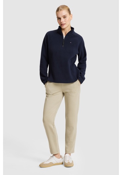 U.S. Polo Assn. Kadın Lacivert Yarım Fermuarlı Sweatshirt 50329013-vr033