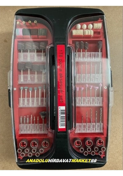 Atlas Mini Matkap Gravür Seti Mini Drill Mini El Matkabı 178Pcs