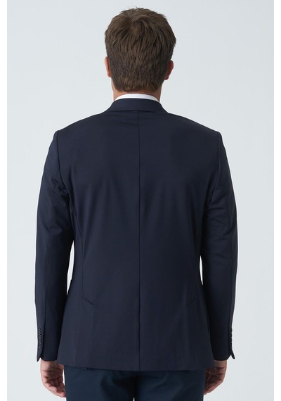 White Stone Belfast C4010 Slim Fit 6 Drop Ceket Laci-laci Lacivert