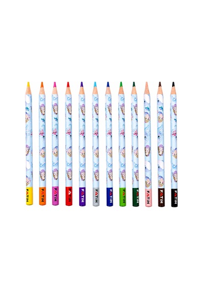 Fatih Cutie Fısh Jumbo Üçgen Kuru Boya 12 Renk Çok Renkli
