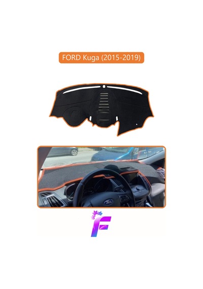 Ford Kuga 2015-2019 Araca Özel Torpido Örtüsü Kolay Montaj Güneşten Korur Oto Aksesuar F16