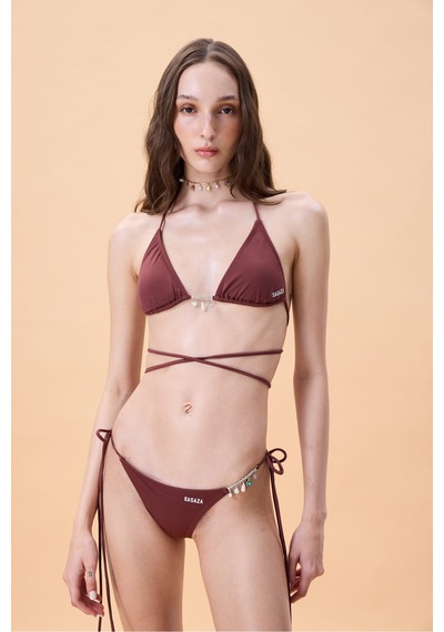 Sagaza Sofia Bikini Takım Kahverengi