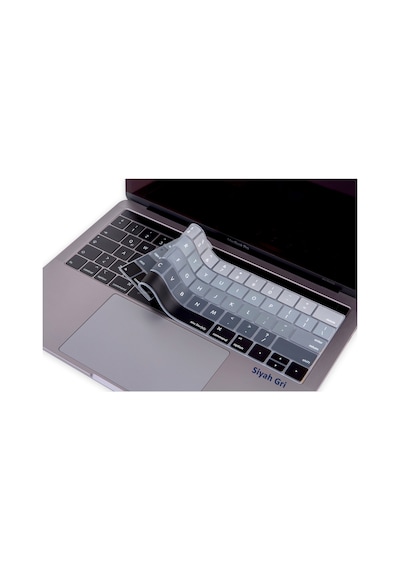 Apple Uyumlu MacBook Pro TouchBar Klavye Koruyucu 13-15inc US İngilizce Ombre
