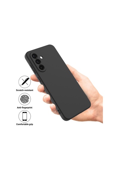 Samsung Galaxy S26 Plus Uyumlu Kılıf Esnek Premium Yumuşak Silikon Telefon Kılıfı Kapak Siyah