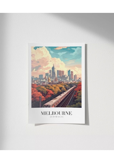 Çerçevesiz Poster Melbourne Tren İstasyonu