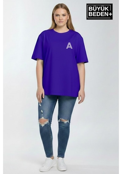 Superlife Kadın Büyük Beden A Baskılı 3xl-6xl Bisiklet Yaka Tshırt Spr26btsk510-12 Saks Mavi Superlife Kadın Büyük Beden A Baskılı 3xl-6xl Bisiklet Yaka Tshırt Spr26btsk510-12 Saks Mavi