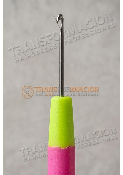 Profesyonel Mandal Tığ Seti, Paslanmaz Çelik Kanca, Neon Pembe Ve Yeşil, 16 Cm, Ergonomik Plastik Sap, 2 Adet, Afro Genel