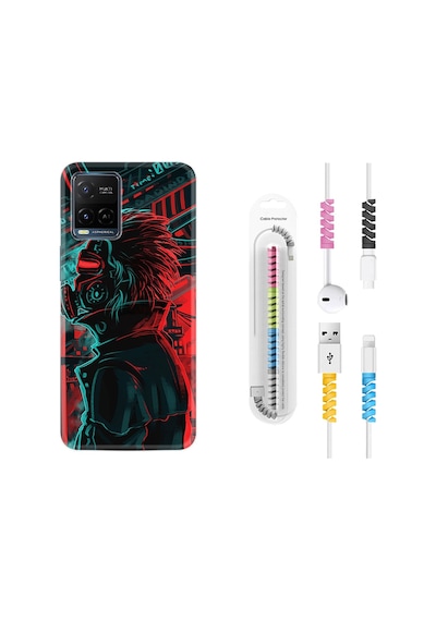 Vivo V21 Kılıf Kablo Koruyuculu Mask Mand 1686