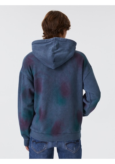 Oversize Fit Erkek Sweatshirt Mavi