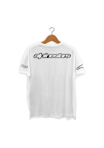 Alpinestars Baskılı Tişört Beyaz