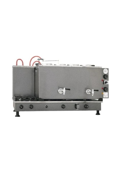 4 Demlikli Elektrikli Gazlı 45 L Statik Çay Kazanı Gri