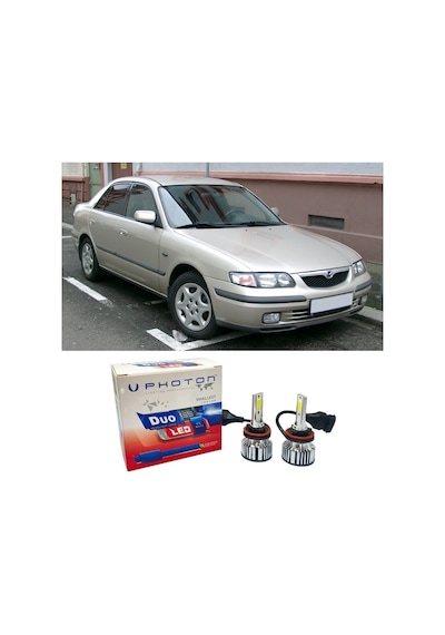 Mazda 626 Led Xenon Kısa Far Ampulü H1 Duo Yeni Seri Beyaz