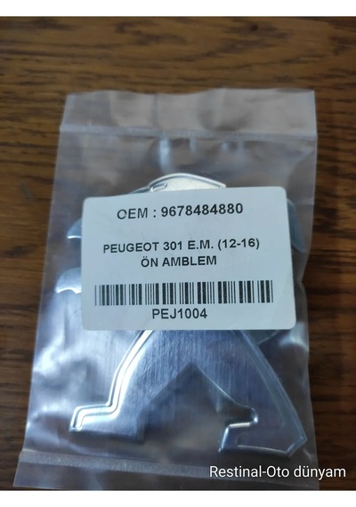 Peugeot 301 Ön Arma 2012-2016 Yılları Arası Uyumlu Pejo 301 Ön Panjur Aslanı 3m 3d Krom