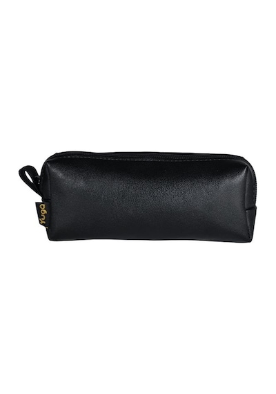 Yuga Tek Gözlü Suni Deri Kalem Çantası Siyah Siyah