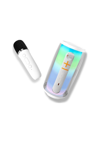 Znv Zenvia Mey İthalat Pluse 6 Mikrofonlu Rgb Kablosuz Hoparlör - Beyaz Znv2025 Cmn