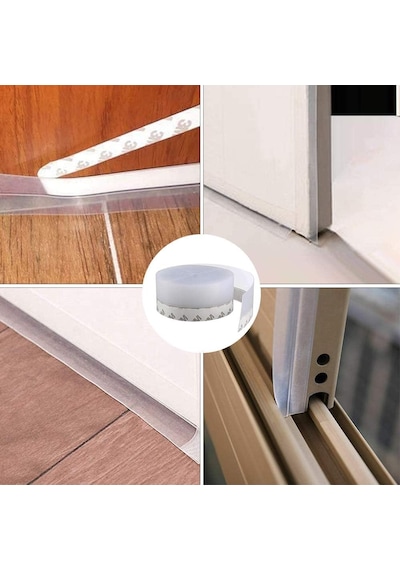 3 Adet Kapı Ve Pencereler İçin Rüzgar, Ses, Soğuk Kesici Kendinden Yapışkanlı 3 X 3 Mt X 15 Mm Şerit Bant, Hava