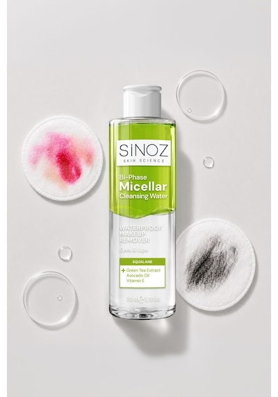 Sinoz Çift Fazlı Micellar Makyaj Temizleme Suyu 200 ML
