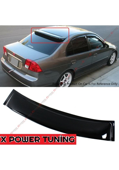 Honda Civic 2005.2006 Sedan Plastik Cam Üstü Spoon Spoyler