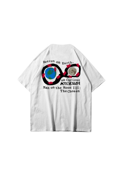 Startmore Unisex Man On The Moon 3 Kid Cudi Beyaz Tshirt Beyaz
